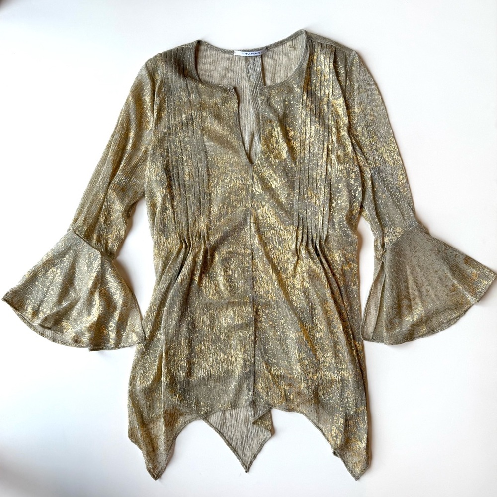 Sheer Gold Kate Blouse